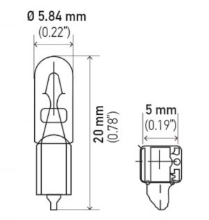 Hella Miniature Bulb 2721