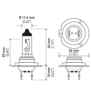 Hella Halogen Bulb H7 70W