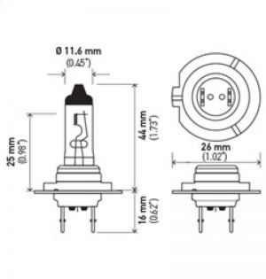 Hella Halogen Bulb H7 100W