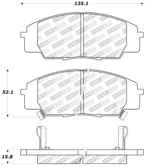 Stoptech Sport Brake Pads 309.08290