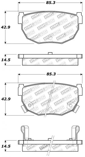 Stoptech Sport Brake Pads 309.02720