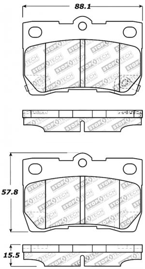 Stoptech Sport Brake Pads 309.11130