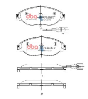 DBA Street Series Brake Pads DB8849SS