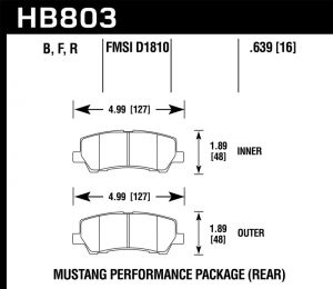 Hawk Performance ER-1 Brake Pad Sets HB828D.760